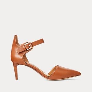 Ralph Lauren Purple Label  Pre Fall 2019 Didina Burnished Calfskin Pump 8.5B